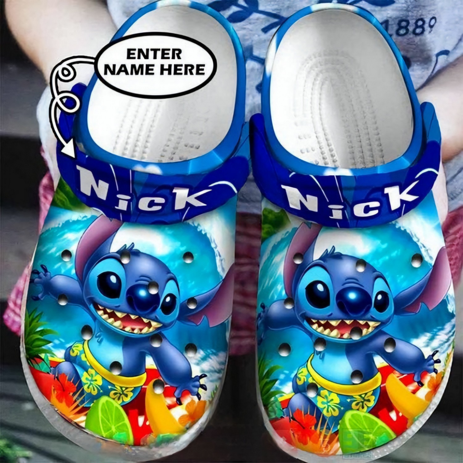 Stitch Cartoon Crocs Crocband Clogs Shoes Comfortable For Men Women and Kids