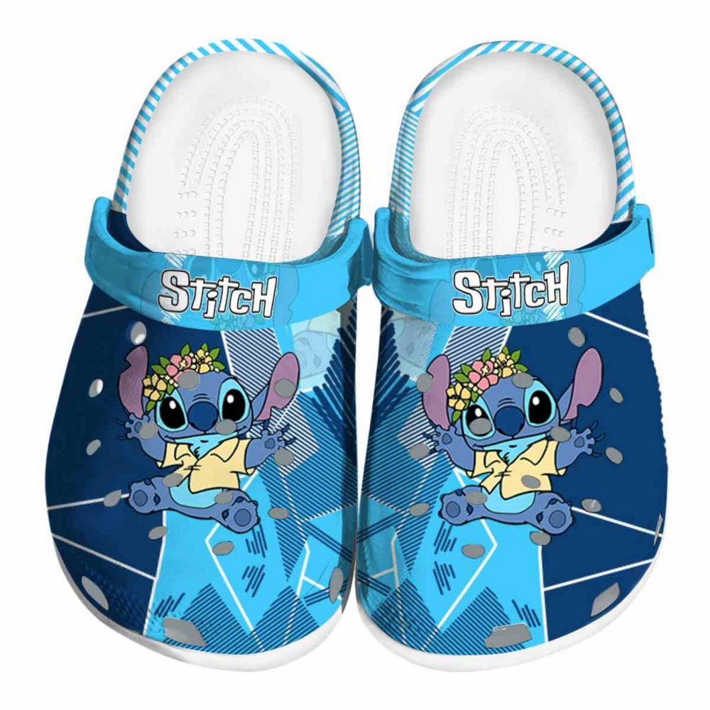 Stitch Cartoon Crocs Crocband Clogs Shoes Comfortable For Men Women and Kids