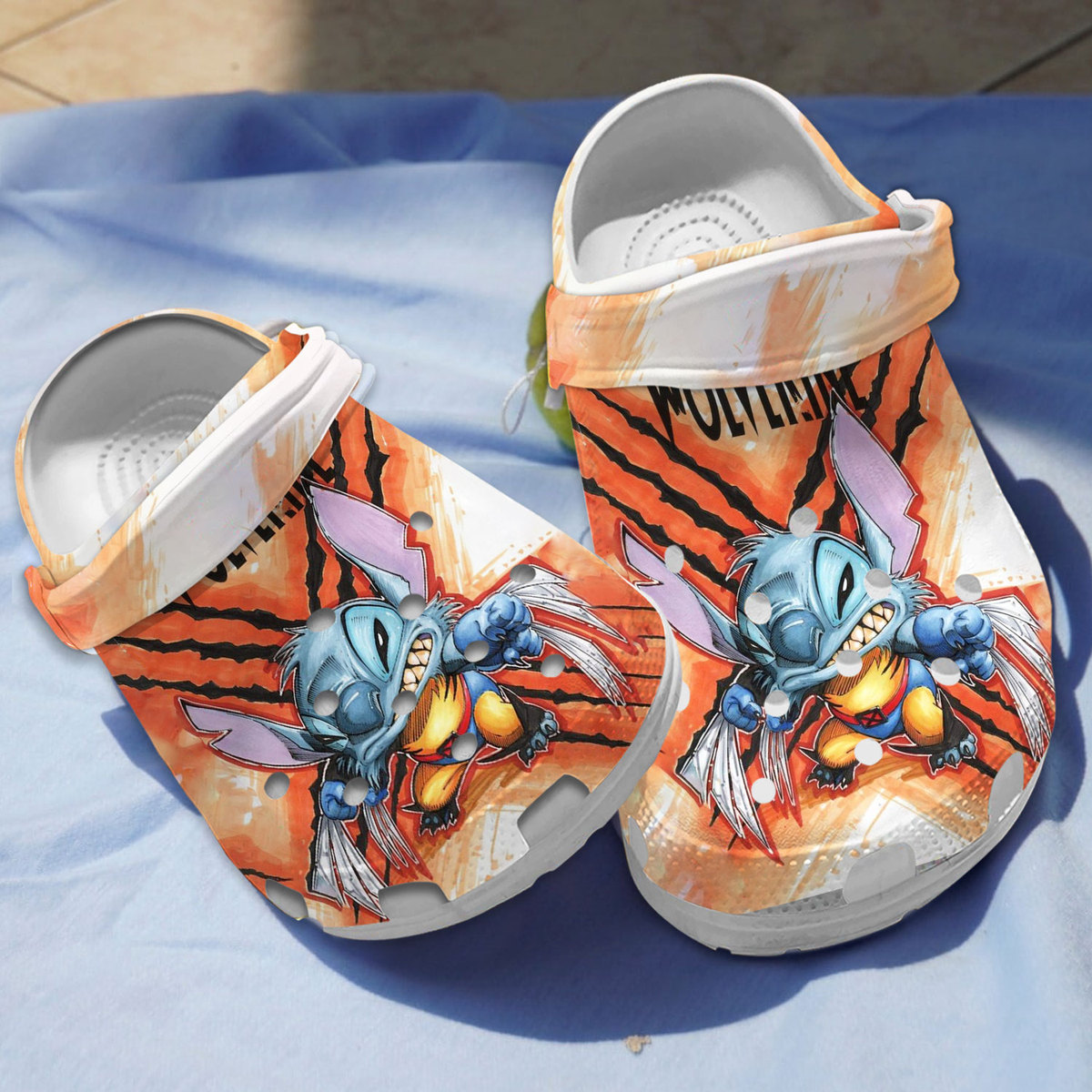 Stitch Cartoon Crocs Crocband Clogs Shoes Comfortable For Men Women and Kids