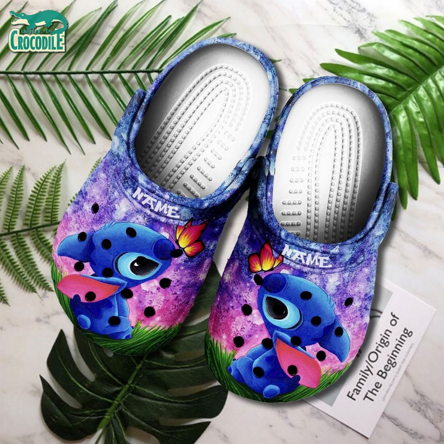 Stitch Cartoon Crocs Crocband Clogs Shoes Comfortable For Men Women and Kids