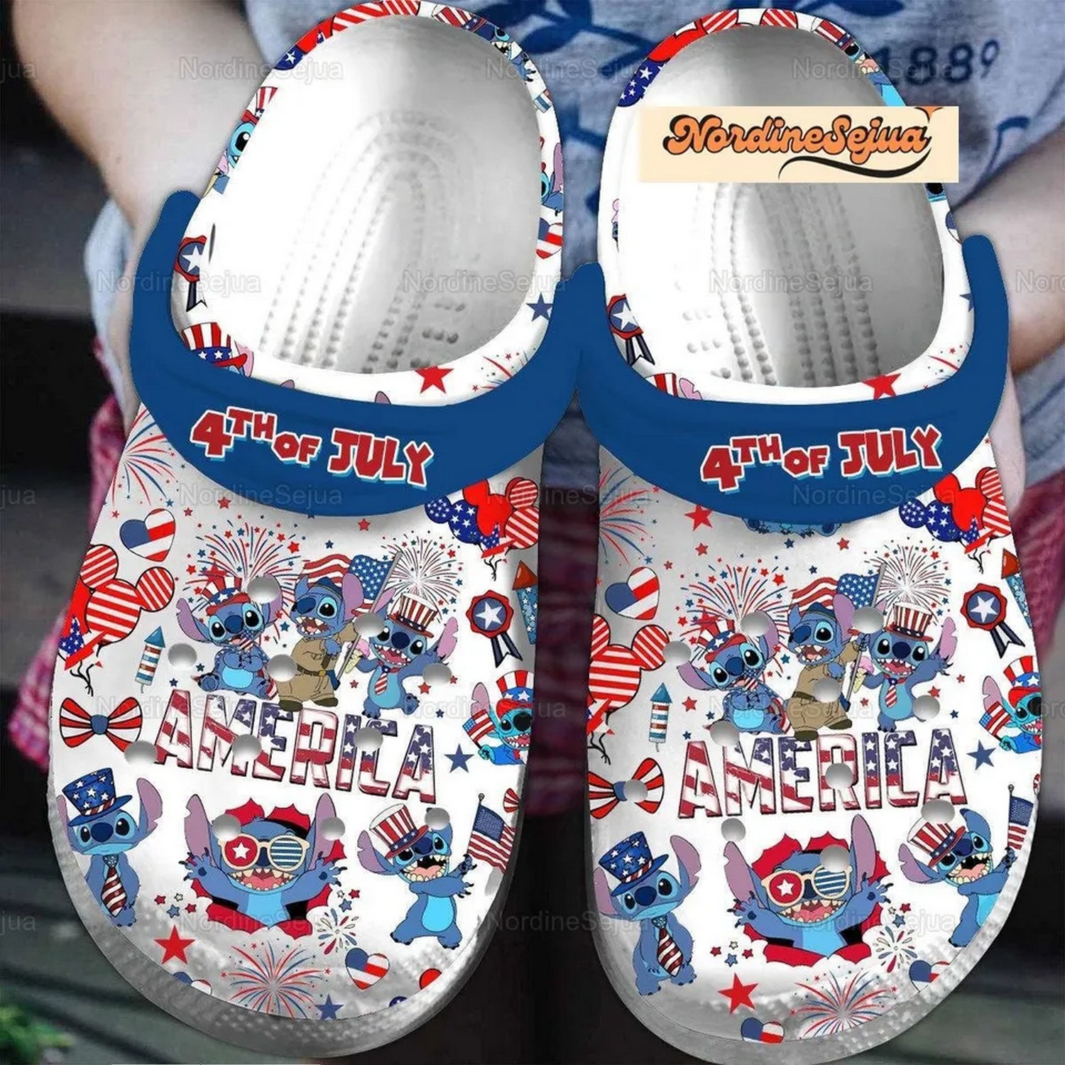 Stitch Cartoon Crocs Crocband Clogs Shoes Comfortable For Men Women and Kids