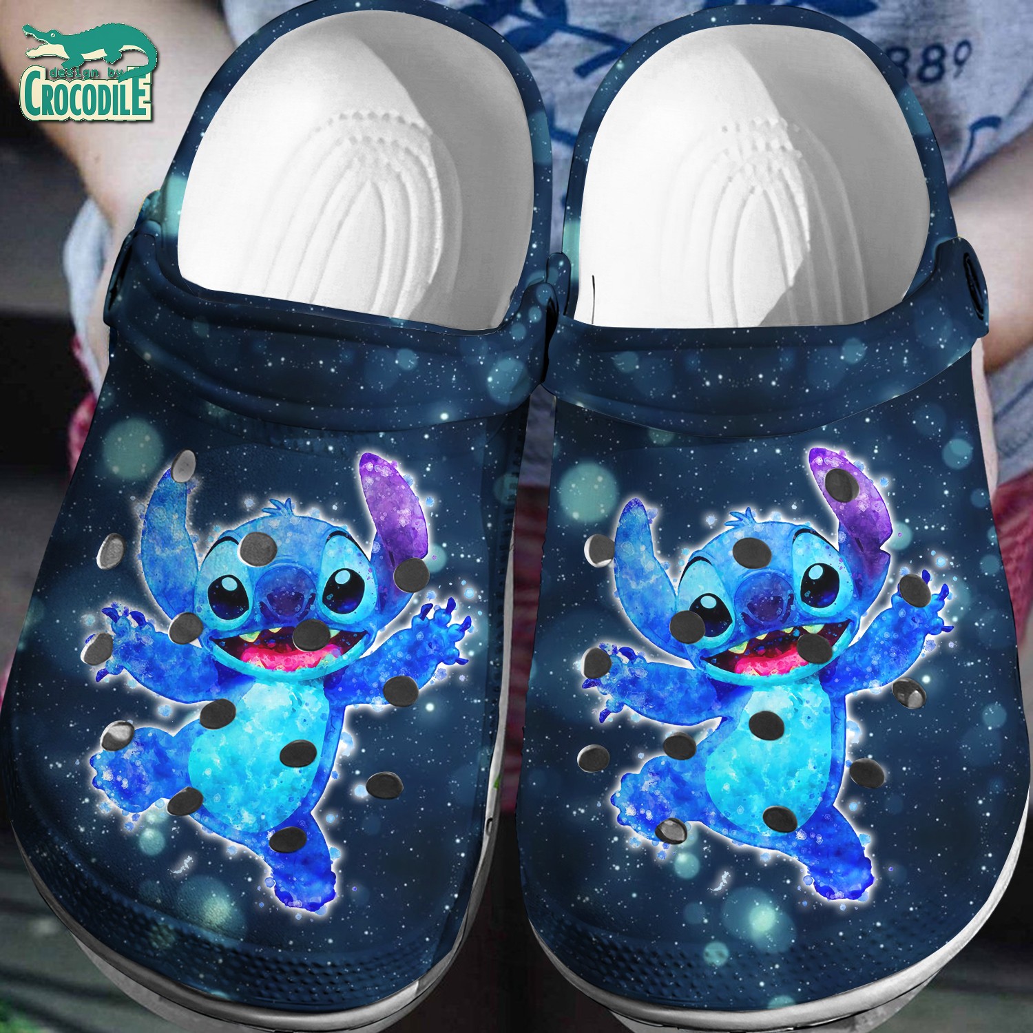 Stitch Cartoon Crocs Crocband Clogs Shoes Comfortable For Men Women and Kids