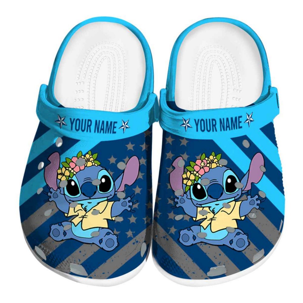 Stitch Cartoon Crocs Crocband Clogs Shoes Comfortable For Men Women and Kids