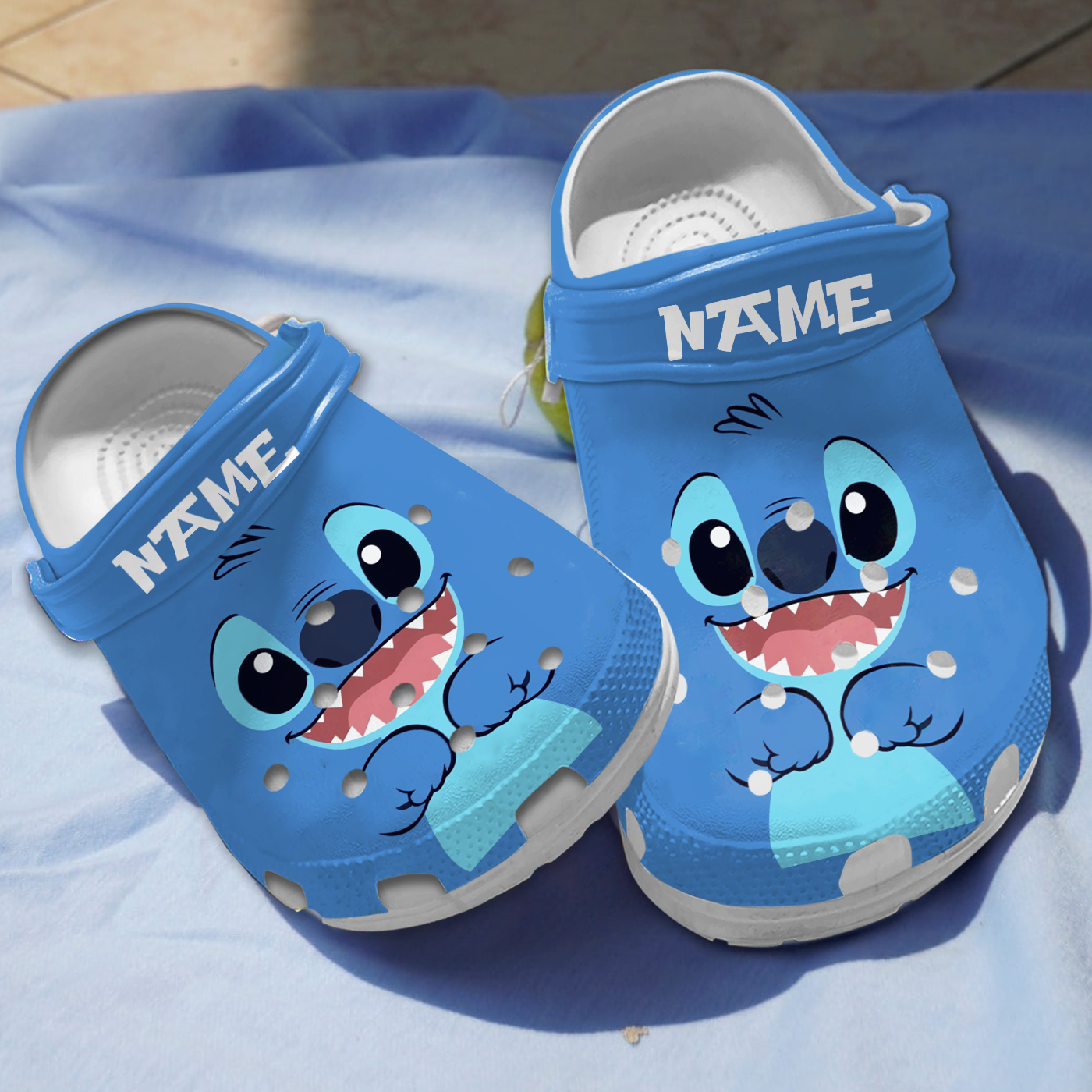 Stitch Cartoon Crocs Crocband Clogs Shoes Comfortable For Men Women and Kids