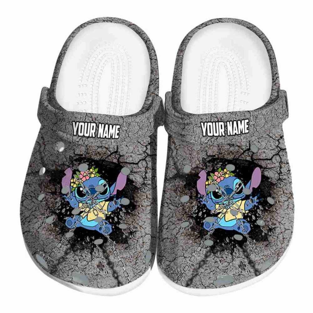 Stitch Cartoon Crocs Crocband Clogs Shoes Comfortable For Men Women and Kids