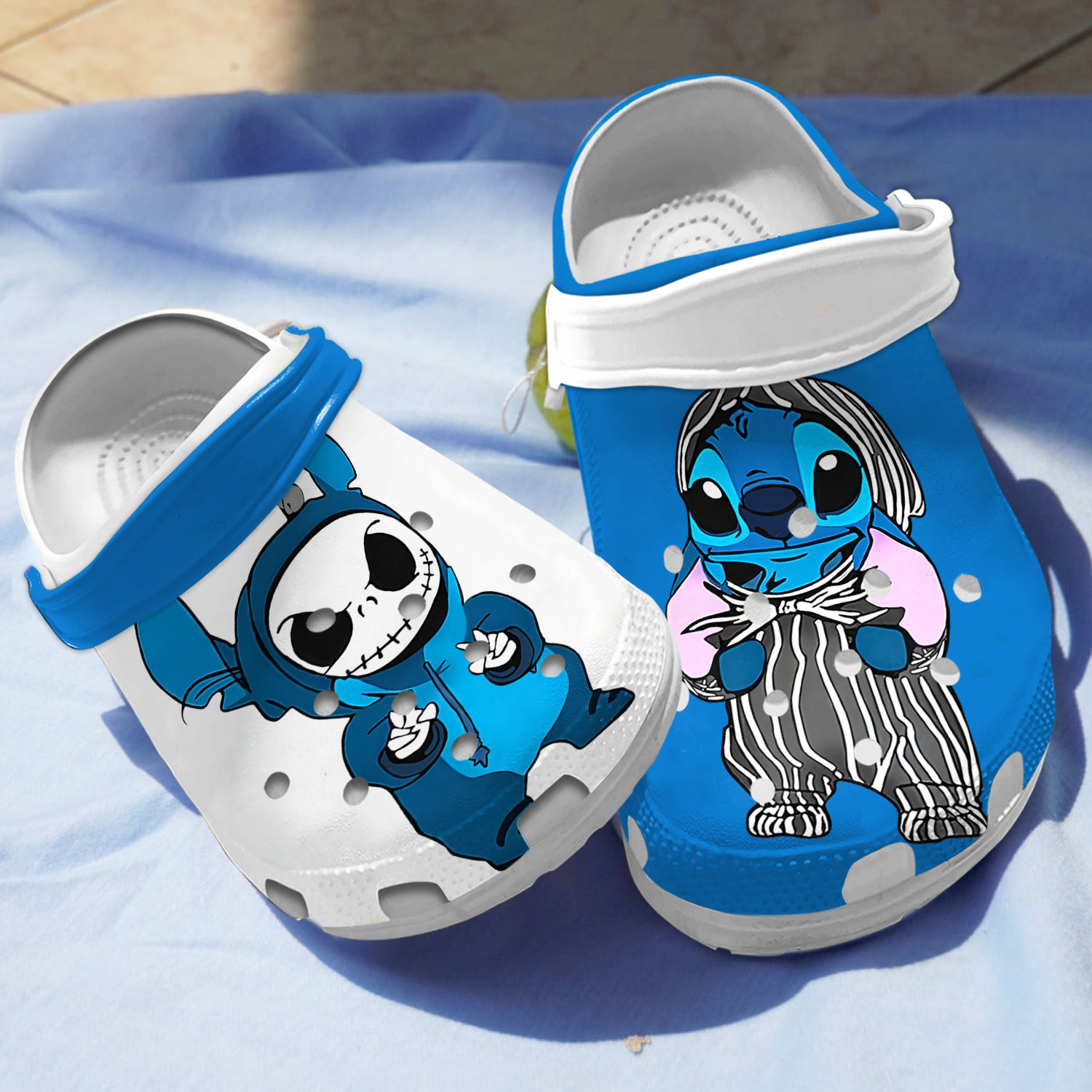 Stitch Cartoon Crocs Crocband Clogs Shoes Comfortable For Men Women and Kids