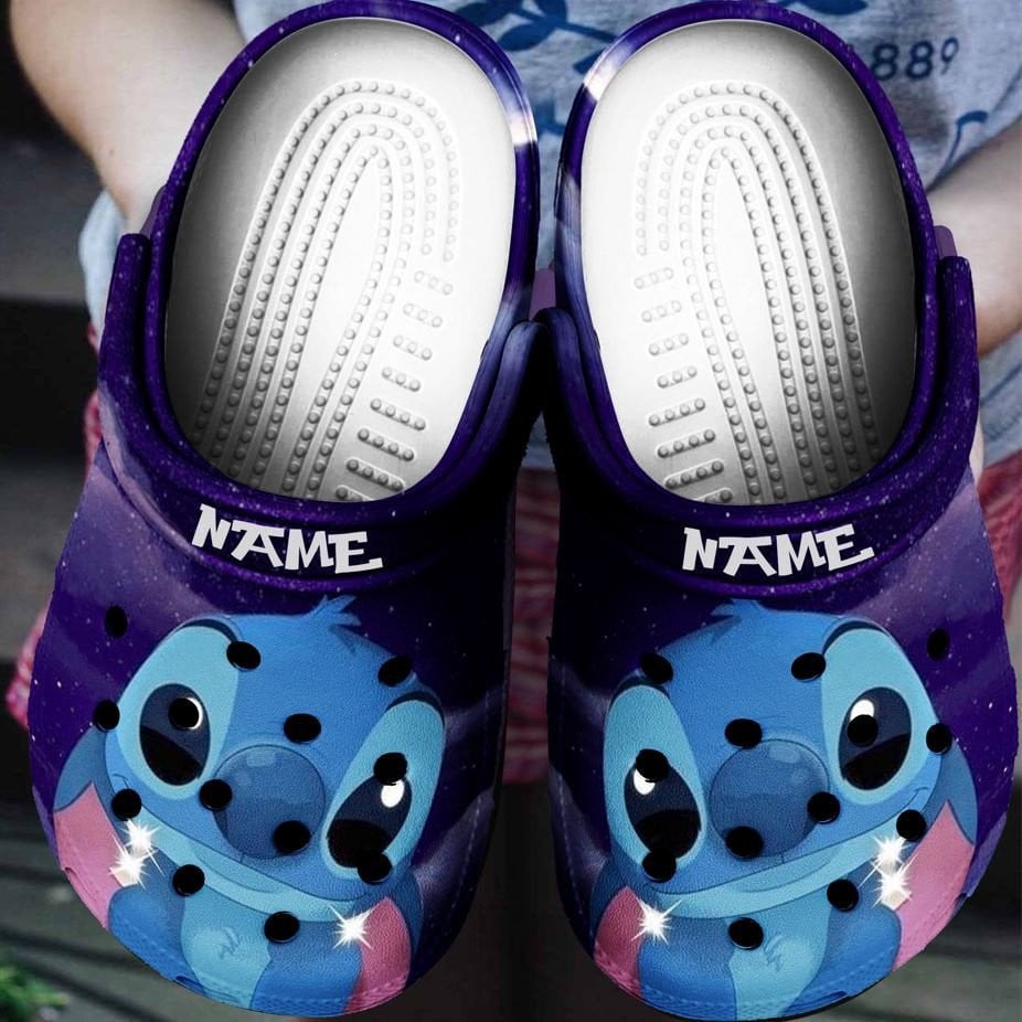 Stitch Cartoon Crocs Crocband Clogs Shoes Comfortable For Men Women and Kids