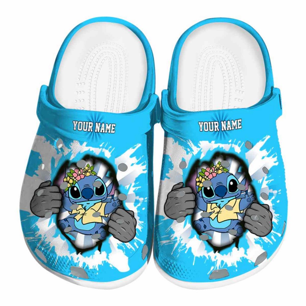 Stitch Cartoon Crocs Crocband Clogs Shoes Comfortable For Men Women and Kids