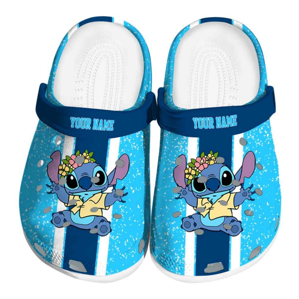 Stitch Cartoon Crocs Crocband Clogs Shoes Comfortable For Men Women and Kids