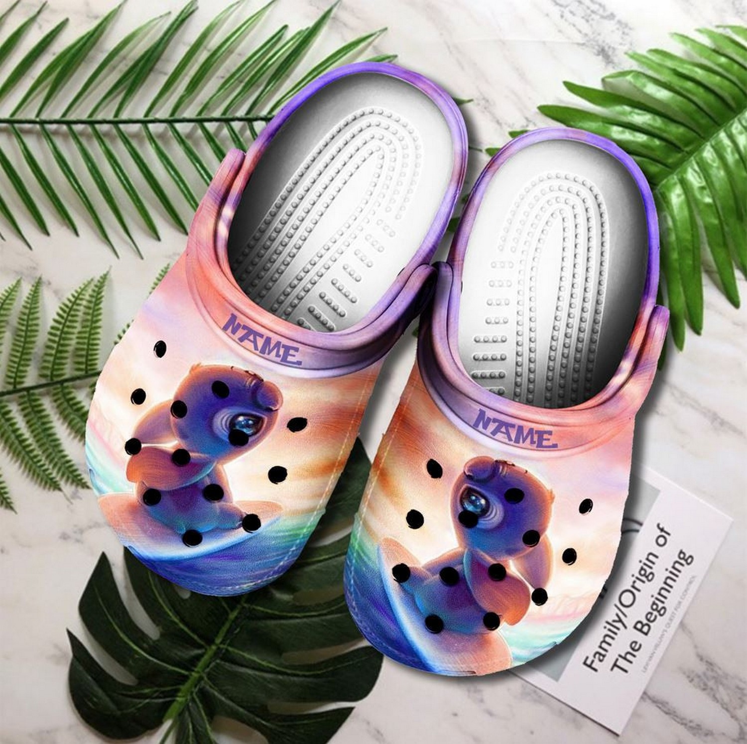 Stitch Cartoon Crocs Crocband Clogs Shoes Comfortable For Men Women and Kids