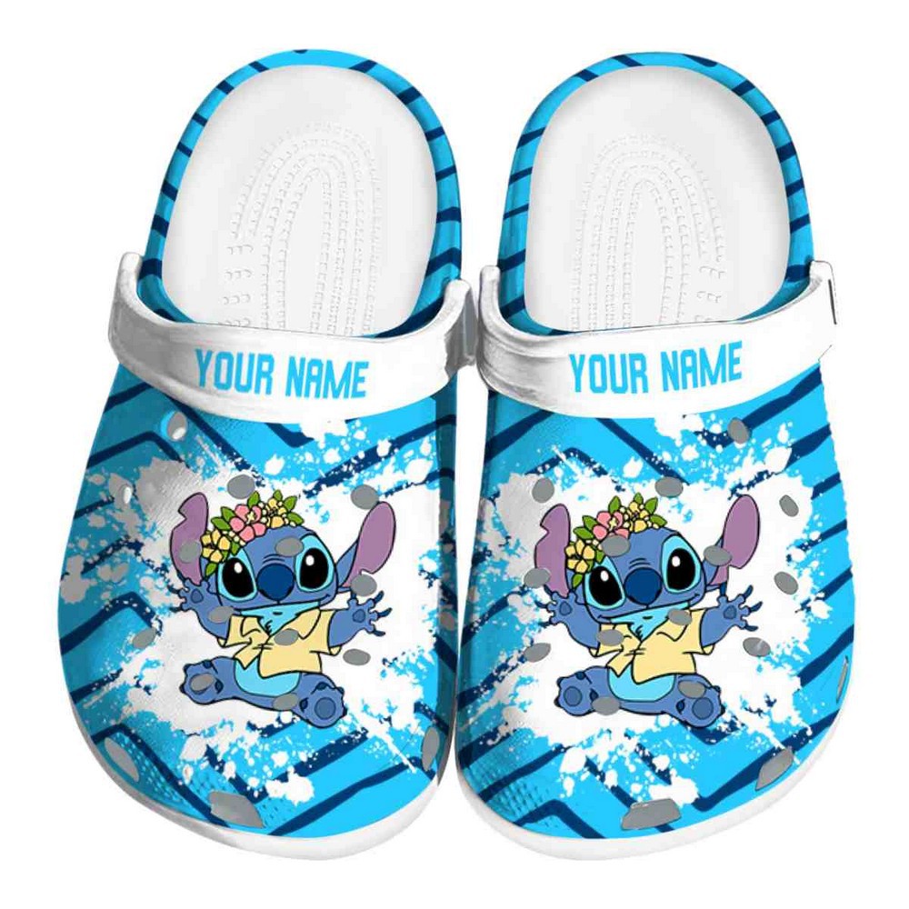 Stitch Cartoon Crocs Crocband Clogs Shoes Comfortable For Men Women and Kids