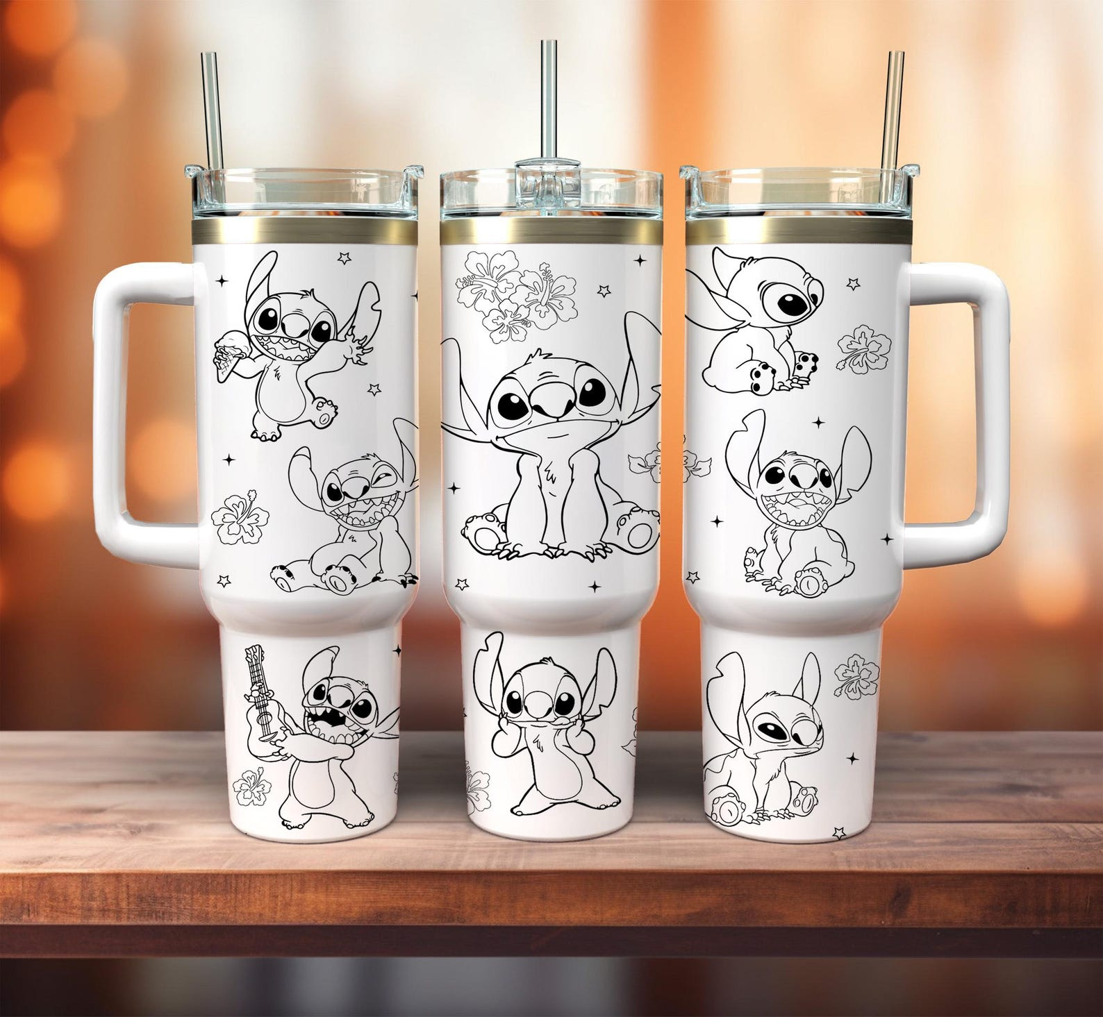 Stitch Cartoon Custom Stanley Cup 40 oz 30 oz Tumbler With HandleTVC2301114