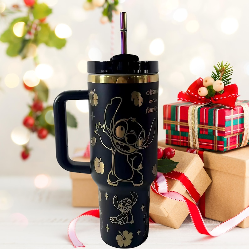 Stitch Cartoon Custom Stanley Cup 40 oz 30 oz Tumbler With HandleTVC2301114