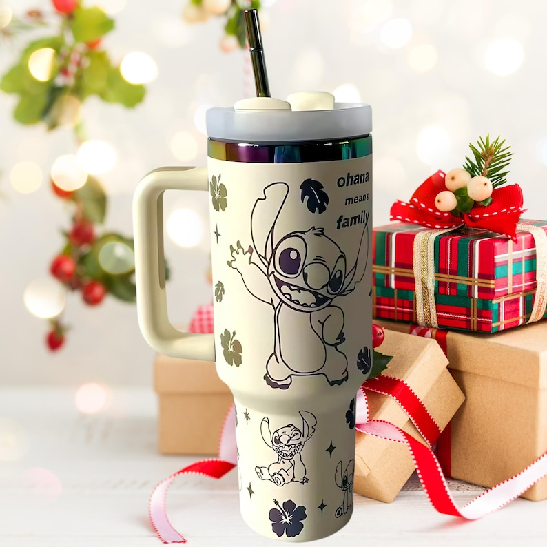 Stitch Cartoon Custom Stanley Cup 40 oz 30 oz Tumbler With HandleTVC2301114