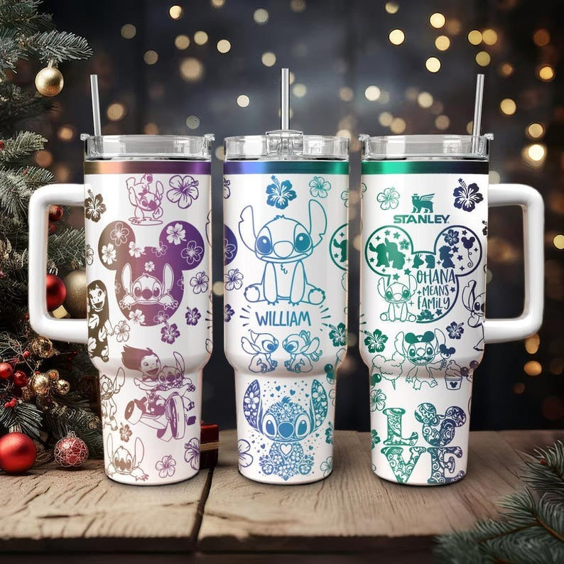 Stitch Cartoon Custom Stanley Cup 40 oz 30 oz Tumbler With HandleTVC2301115