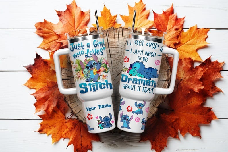 Stitch Cartoon Custom Stanley Cup 40 oz 30 oz Tumbler With HandleTVC2301115