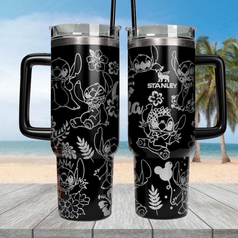 Stitch Cartoon Custom Stanley Cup 40 oz 30 oz Tumbler With HandleTVC2301117