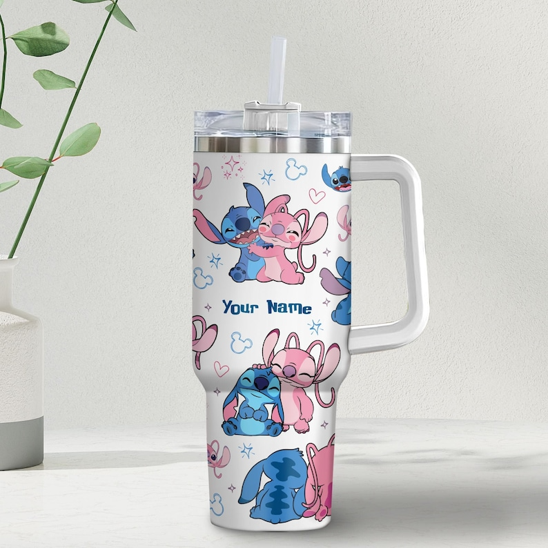 Stitch Cartoon Custom Stanley Cup 40 oz 30 oz Tumbler With HandleTVC2301118