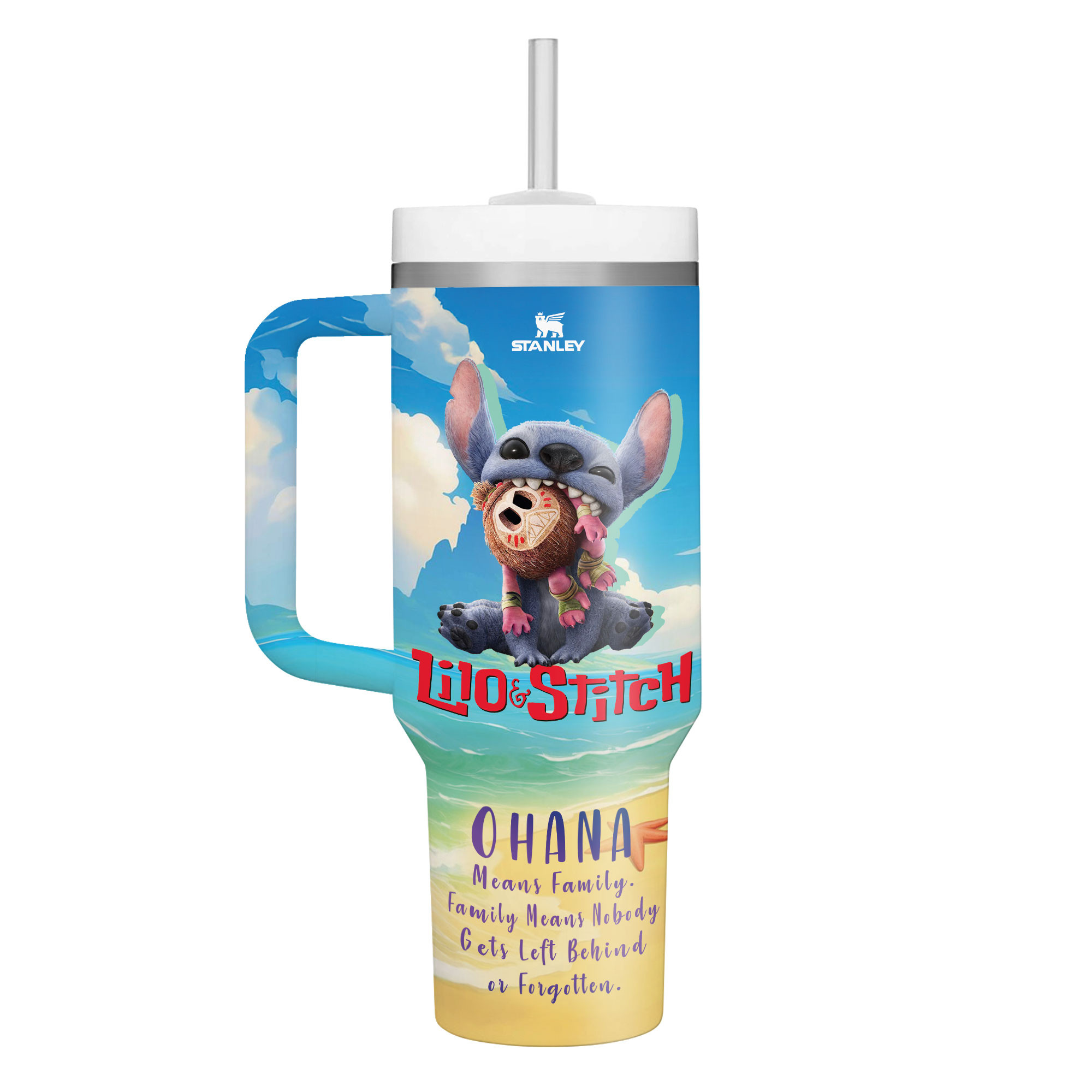 Stitch Cartoon Custom Stanley Cup 40 oz 30 oz Tumbler With HandleTVC2301181 - Image 3