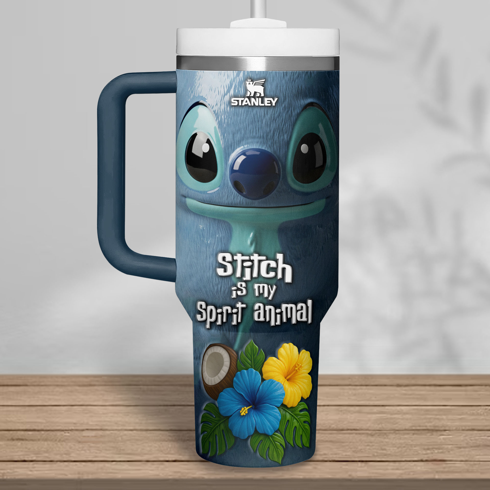 Stitch Cartoon Custom Stanley Cup 40 oz 30 oz Tumbler With HandleTVC2301181 - Image 2