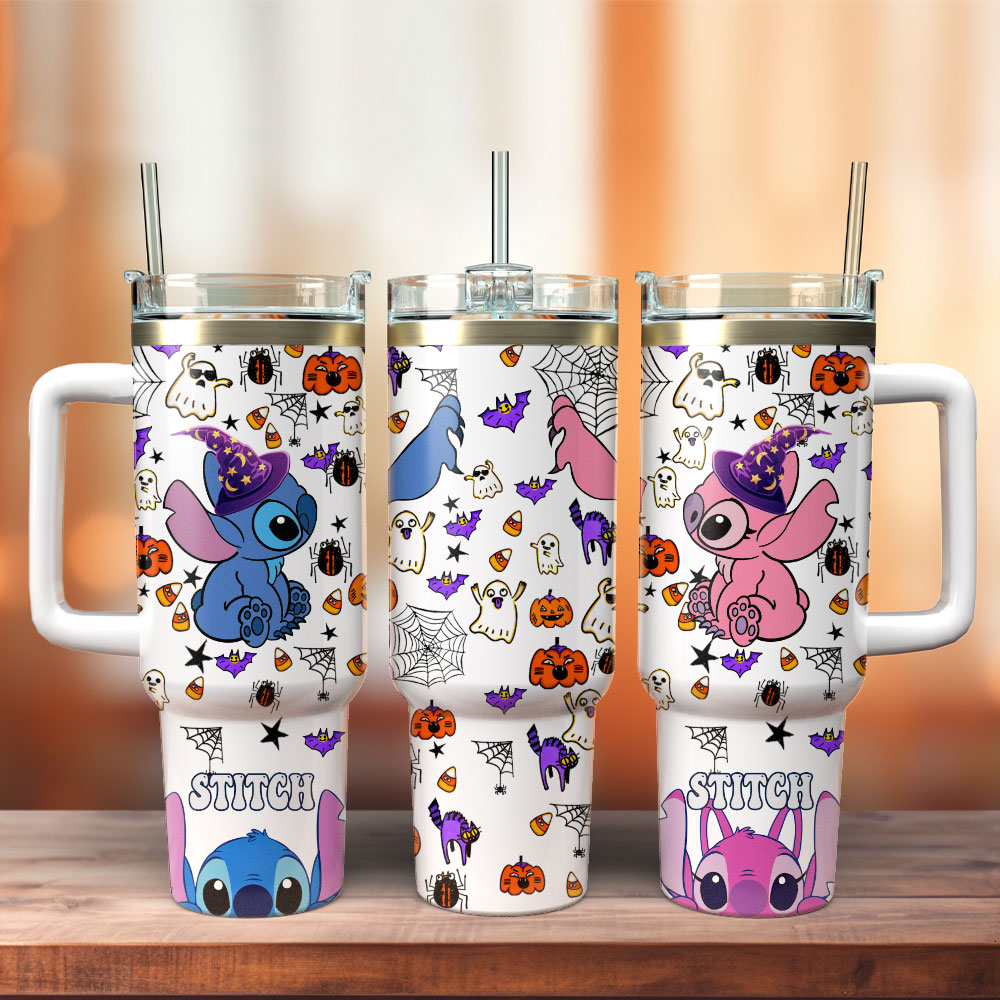 Stitch Cartoon Custom Stanley Cup 40 oz 30 oz Tumbler With HandleTVC2301291