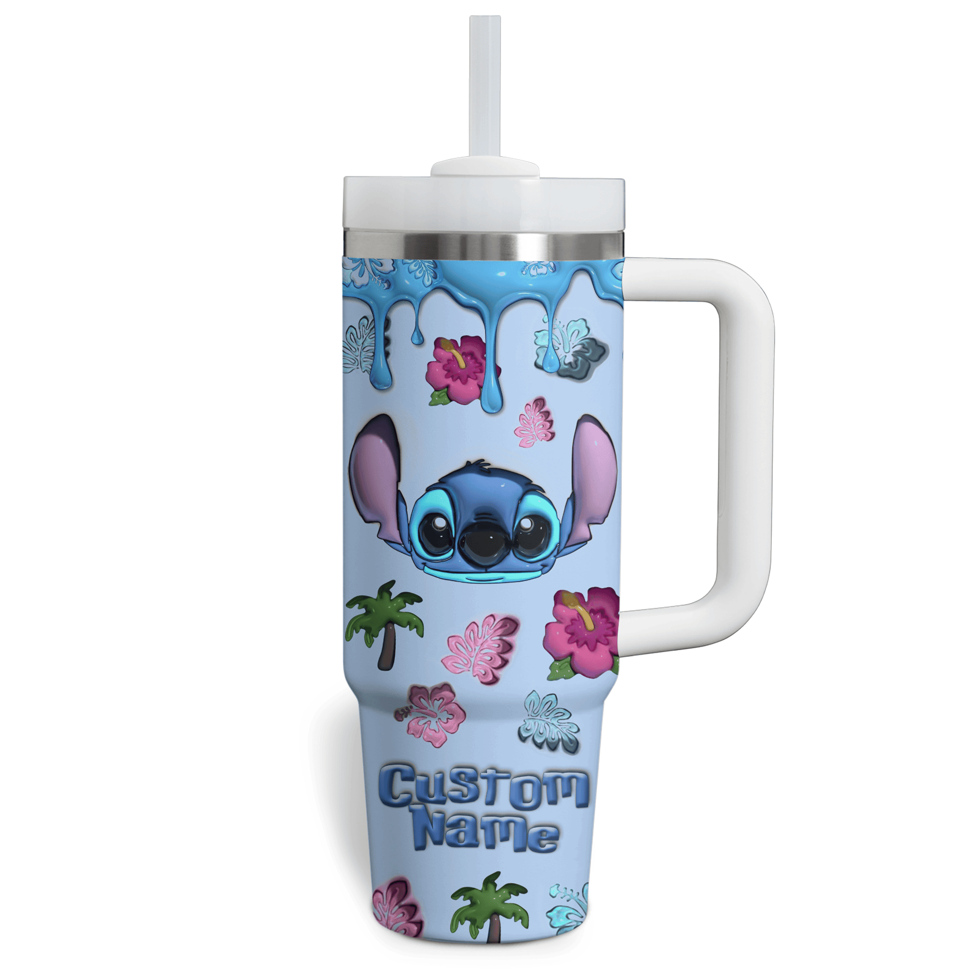Stitch Cartoon Custom Stanley Cup 40 oz 30 oz Tumbler With HandleTVC2301696 - Image 3