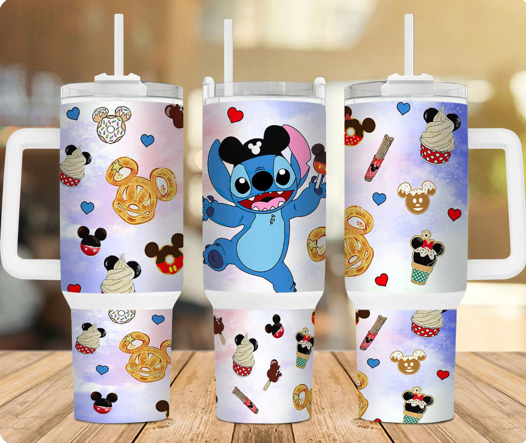 Stitch Cartoon Custom Stanley Cup 40 oz 30 oz Tumbler With HandleTVC2301750