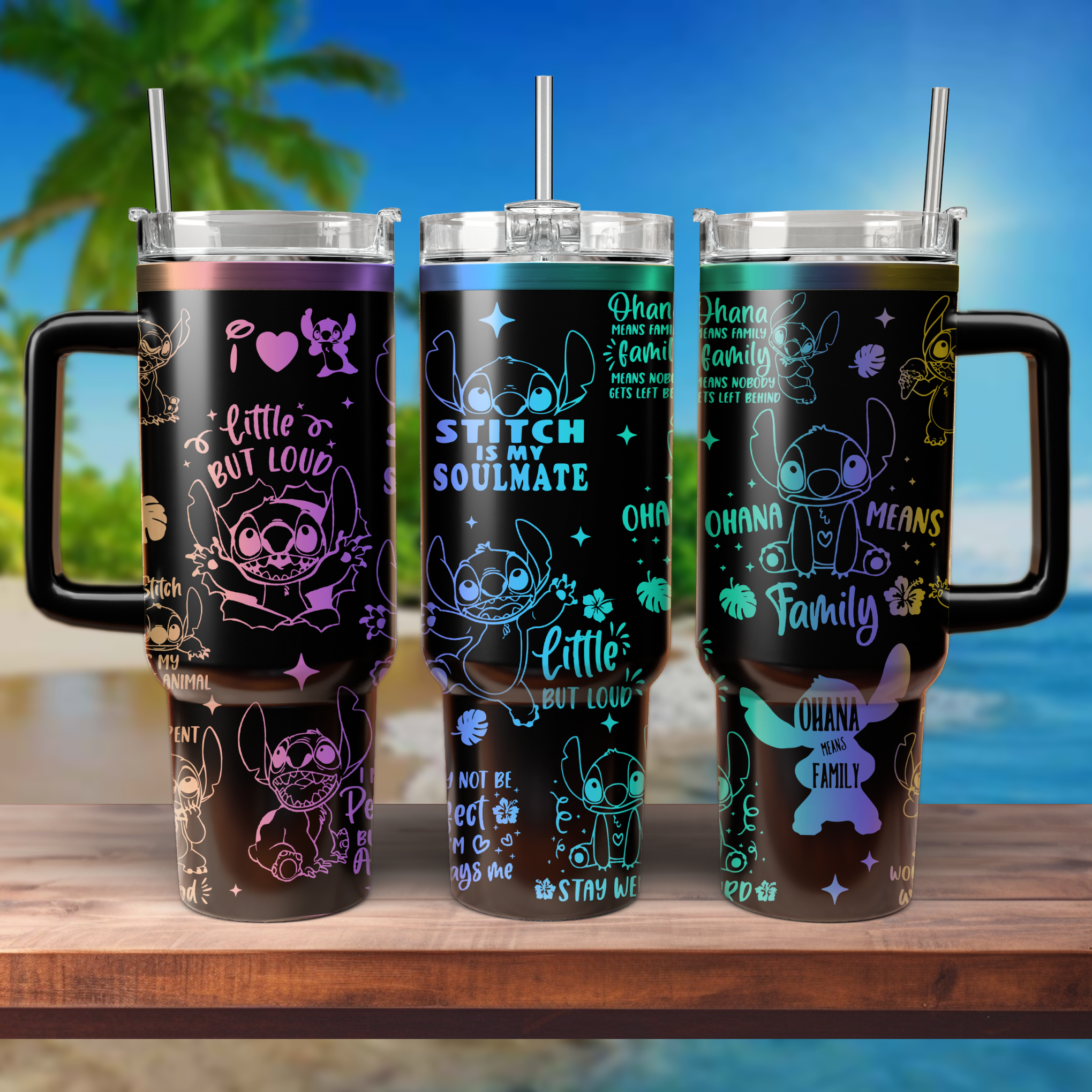Stitch Cartoon Custom Stanley Cup 40 oz 30 oz Tumbler With HandleTVC2301805