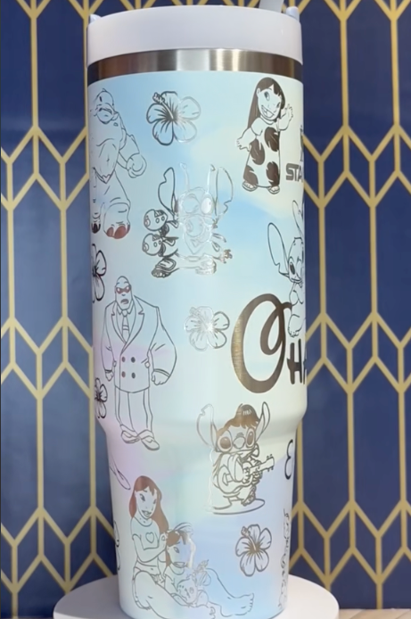Stitch Cartoon Custom Stanley Cup 40 oz 30 oz Tumbler With HandleTVC2301805 - Image 3