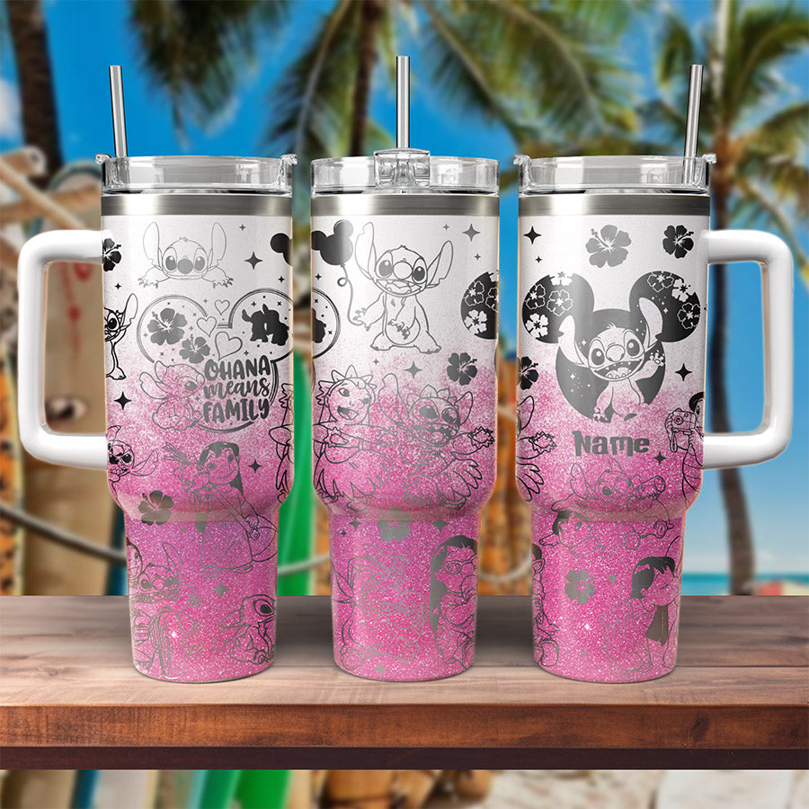 Stitch Cartoon Custom Stanley Cup 40 oz 30 oz Tumbler With HandleTVC2301805