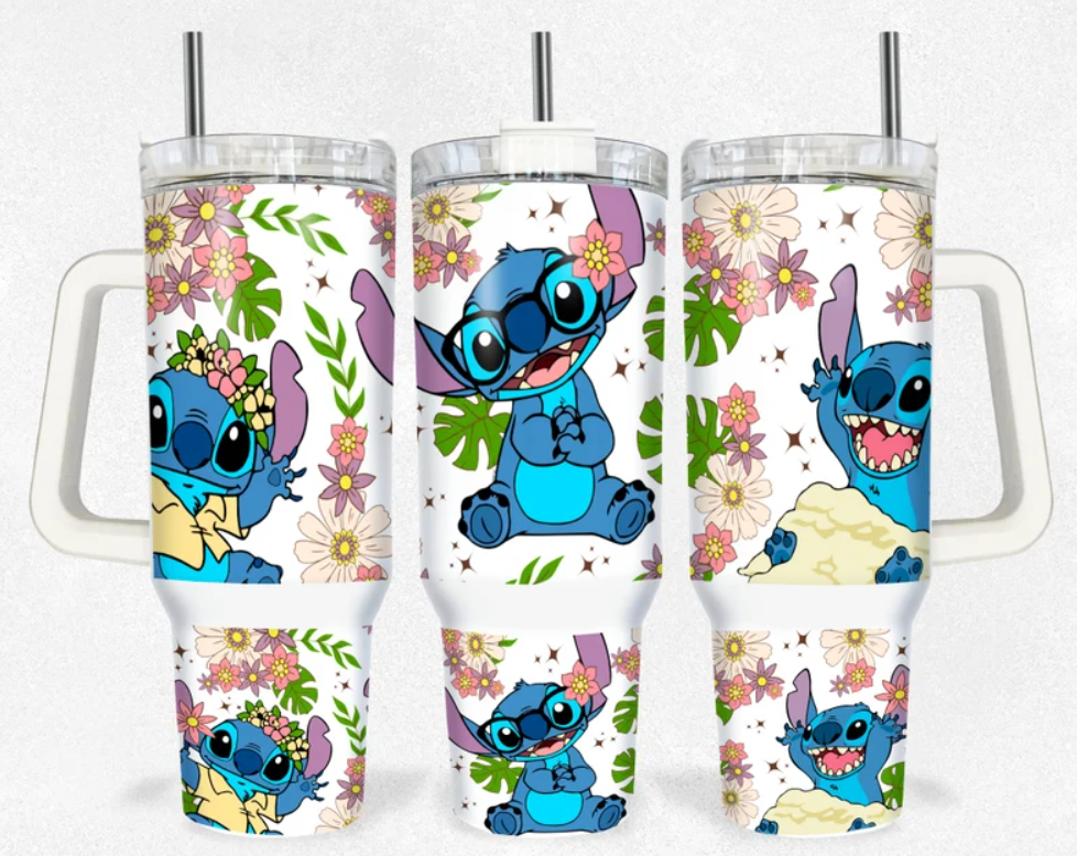Stitch Cartoon Custom Stanley Cup 40 oz 30 oz Tumbler With HandleTVC2301806