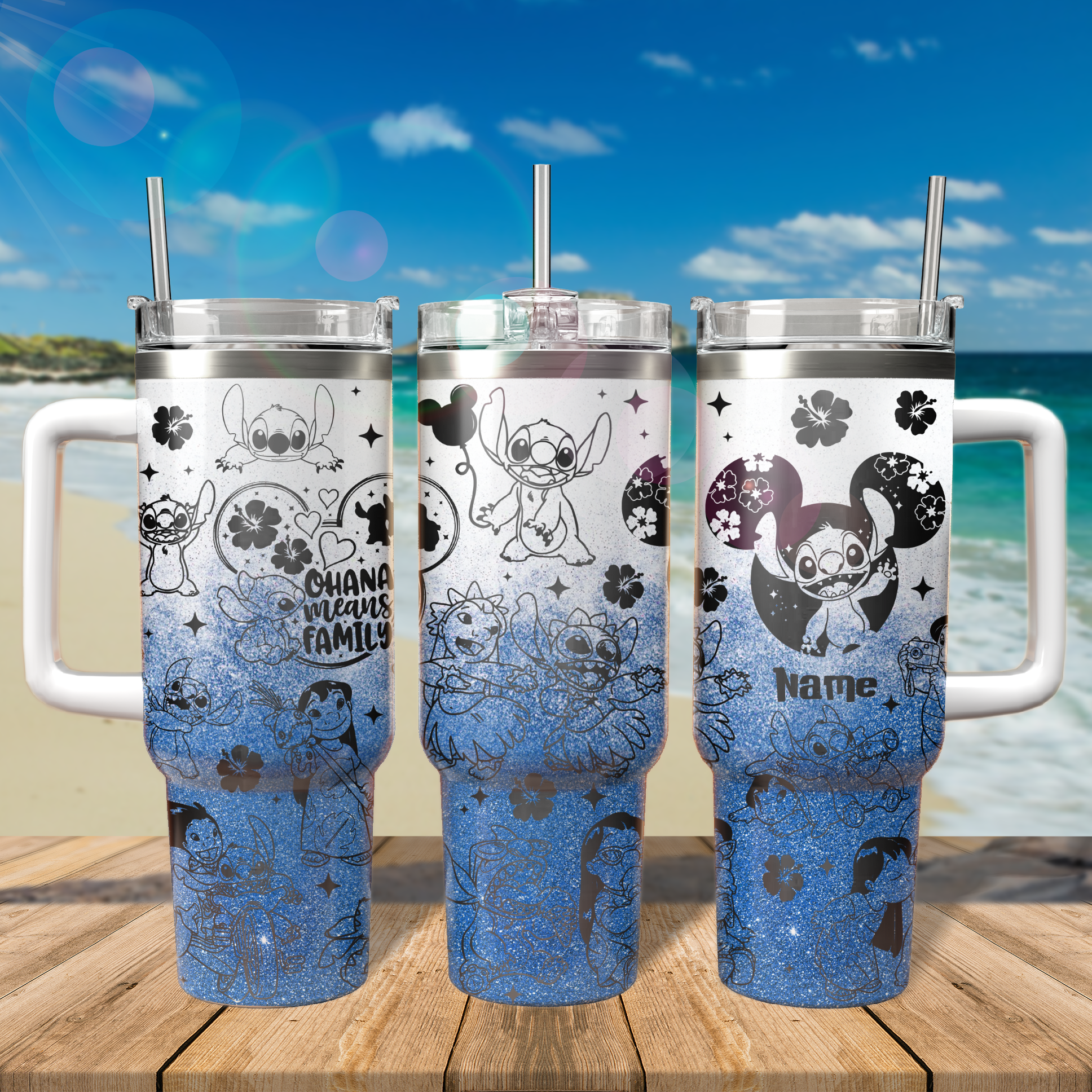 Stitch Cartoon Custom Stanley Cup 40 oz 30 oz Tumbler With HandleTVC2301806