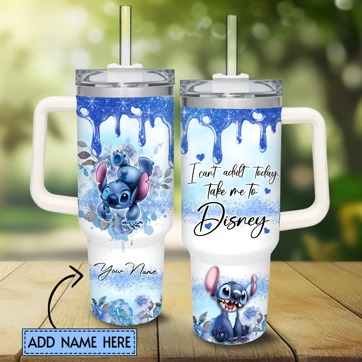 Stitch Cartoon Custom Stanley Cup 40 oz 30 oz Tumbler With HandleTVC2301809