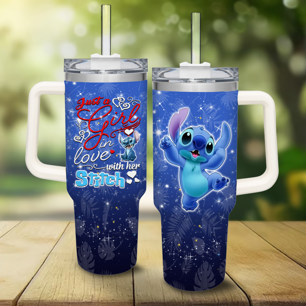 Stitch Cartoon Custom Stanley Cup 40 oz 30 oz Tumbler With HandleTVC2301809