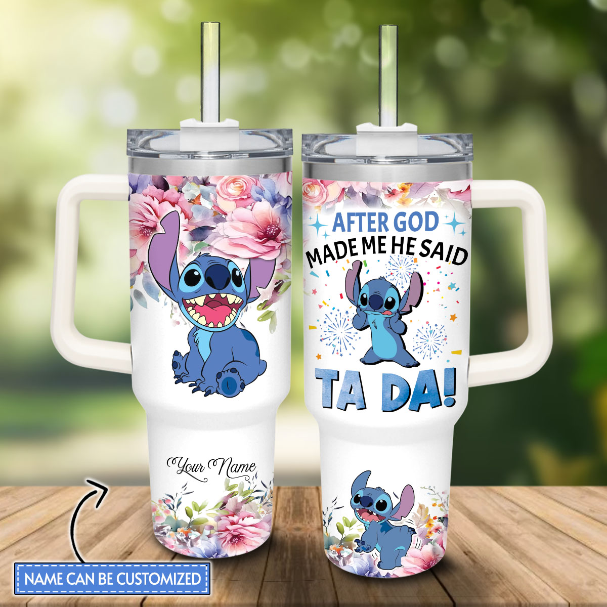 Stitch Cartoon Custom Stanley Cup 40 oz 30 oz Tumbler With HandleTVC2301810