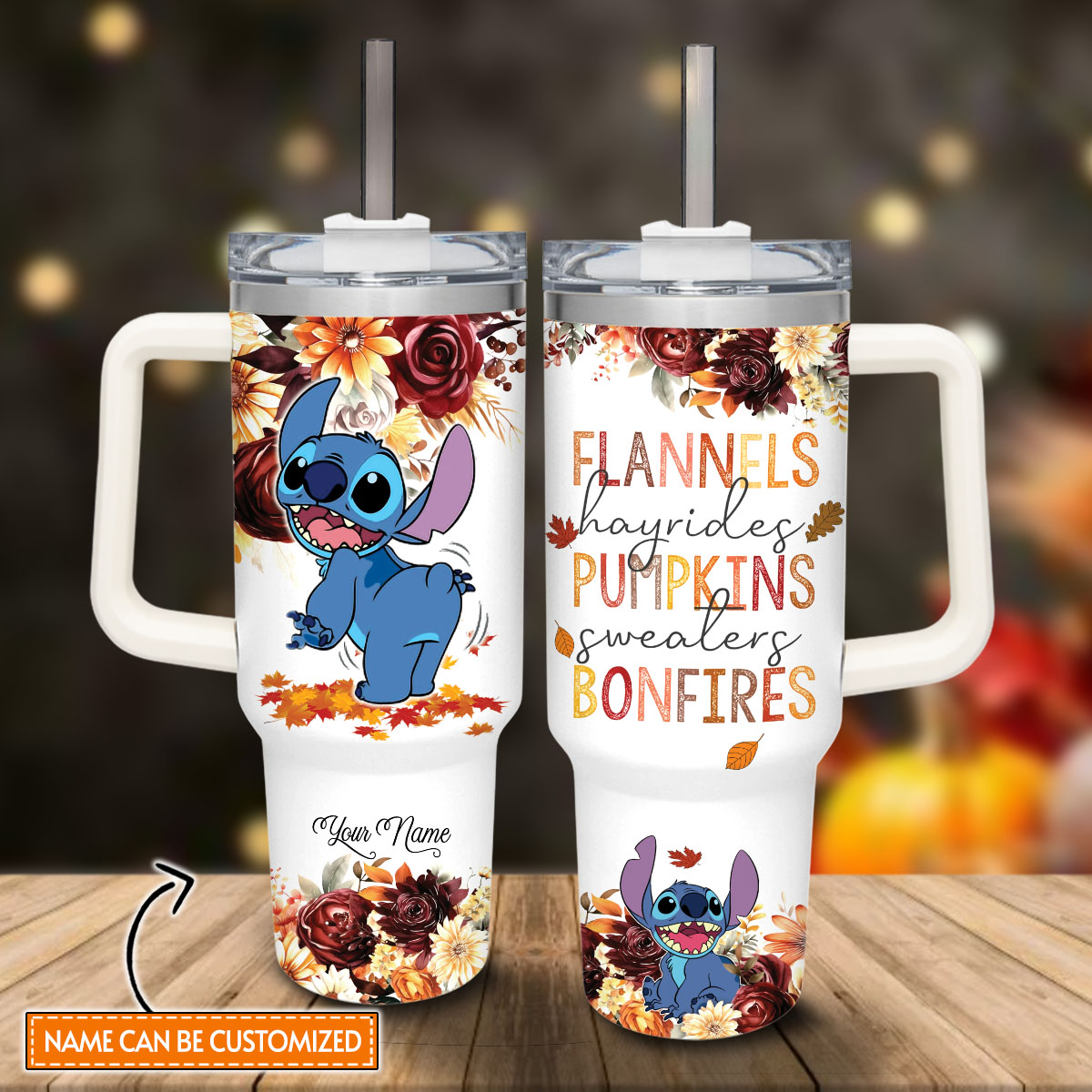 Stitch Cartoon Custom Stanley Cup 40 oz 30 oz Tumbler With HandleTVC2301814