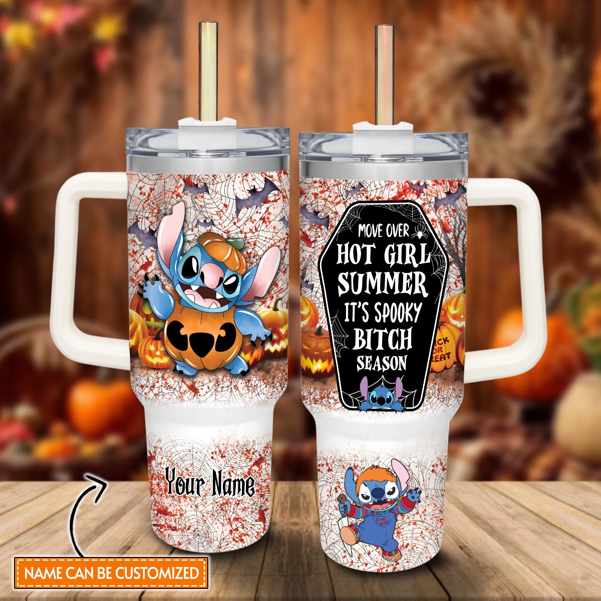 Stitch Cartoon Custom Stanley Cup 40 oz 30 oz Tumbler With HandleTVC2301815