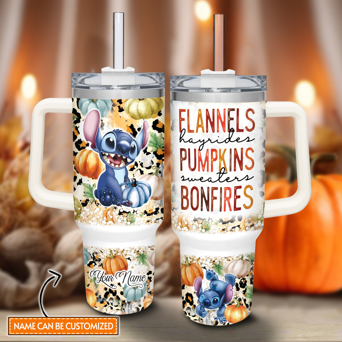 Stitch Cartoon Custom Stanley Cup 40 oz 30 oz Tumbler With HandleTVC2301816