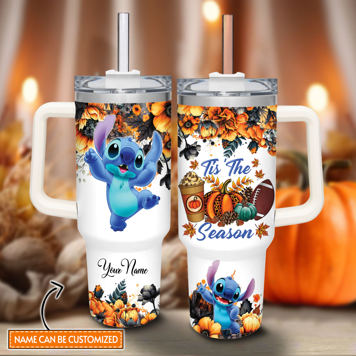 Stitch Cartoon Custom Stanley Cup 40 oz 30 oz Tumbler With HandleTVC2301816