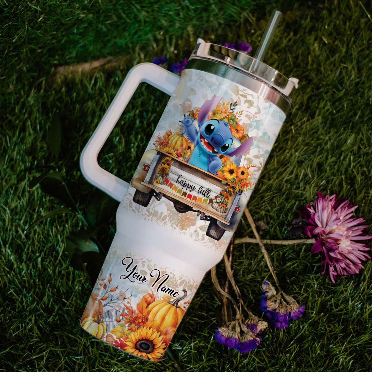 Stitch Cartoon Custom Stanley Cup 40 oz 30 oz Tumbler With HandleTVC2301816 - Image 7