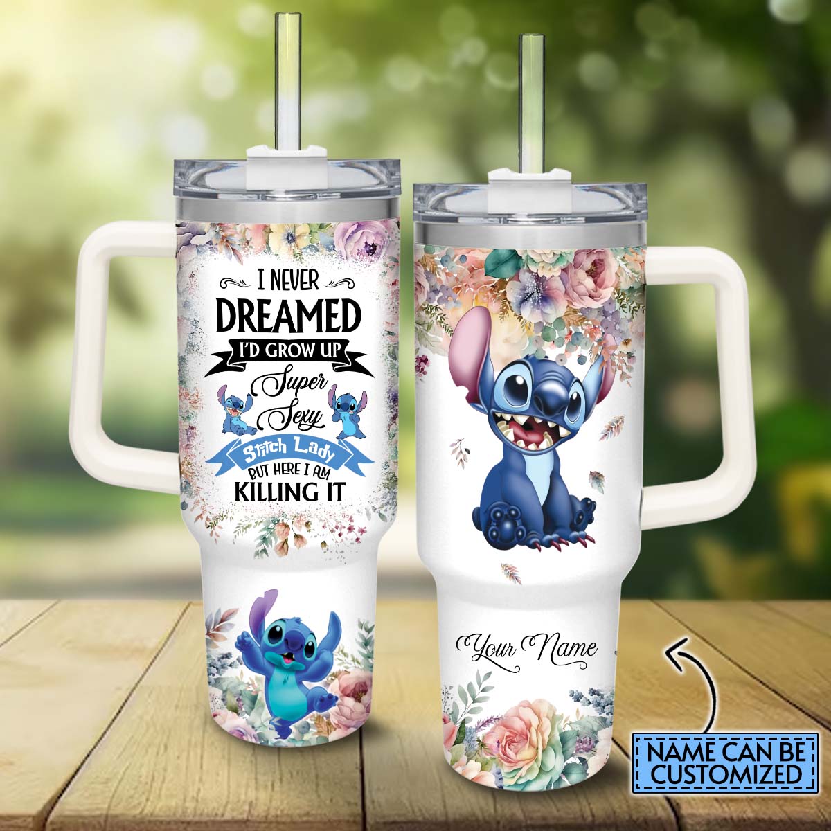 Stitch Cartoon Custom Stanley Cup 40 oz 30 oz Tumbler With HandleTVC2301817