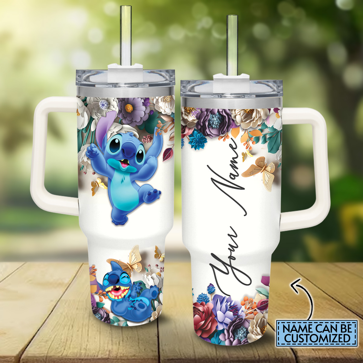 Stitch Cartoon Custom Stanley Cup 40 oz 30 oz Tumbler With HandleTVC2301822