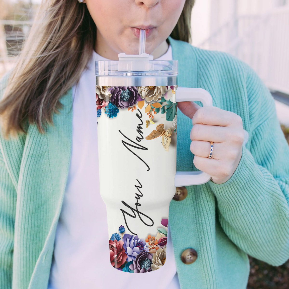 Stitch Cartoon Custom Stanley Cup 40 oz 30 oz Tumbler With HandleTVC2301822 - Image 5