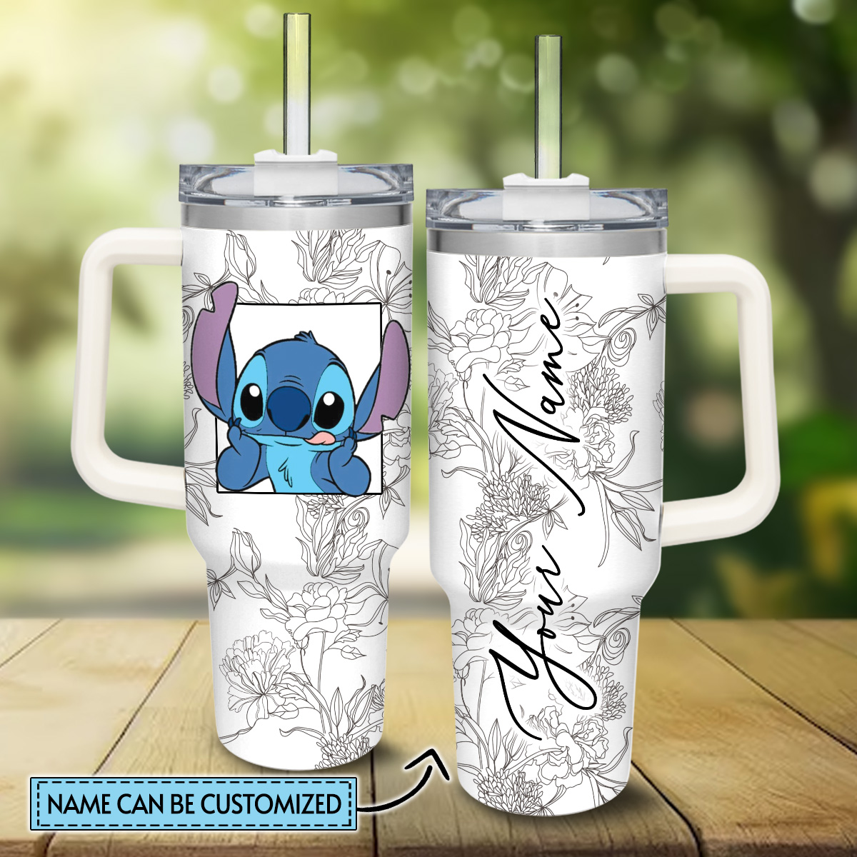 Stitch Cartoon Custom Stanley Cup 40 oz 30 oz Tumbler With HandleTVC2301825