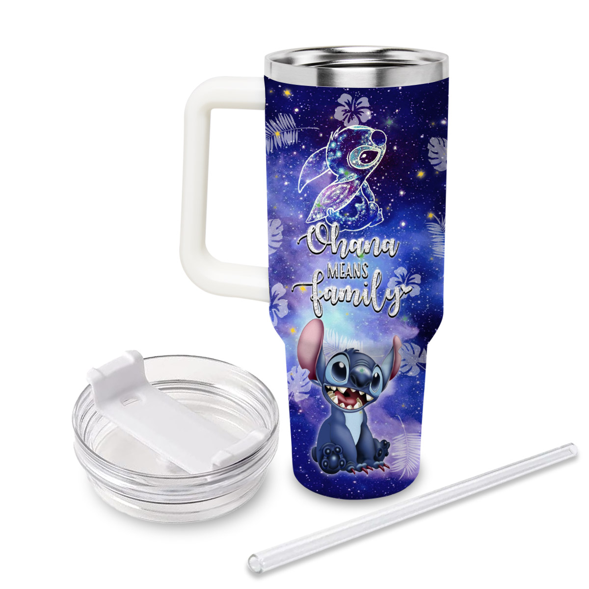 Stitch Cartoon Custom Stanley Cup 40 oz 30 oz Tumbler With HandleTVC2301830 - Image 3