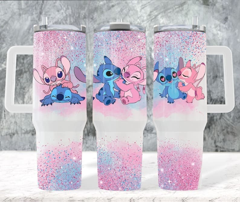 Stitch Cartoon Custom Stanley Cup 40 oz 30 oz Tumbler With HandleTVC2301831