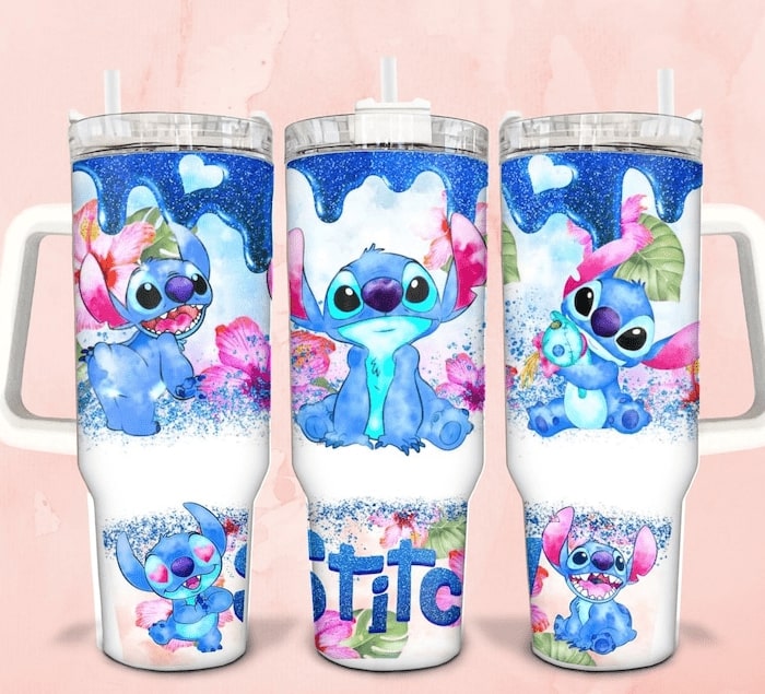 Stitch Cartoon Custom Stanley Cup 40 oz 30 oz Tumbler With HandleTVC2301831