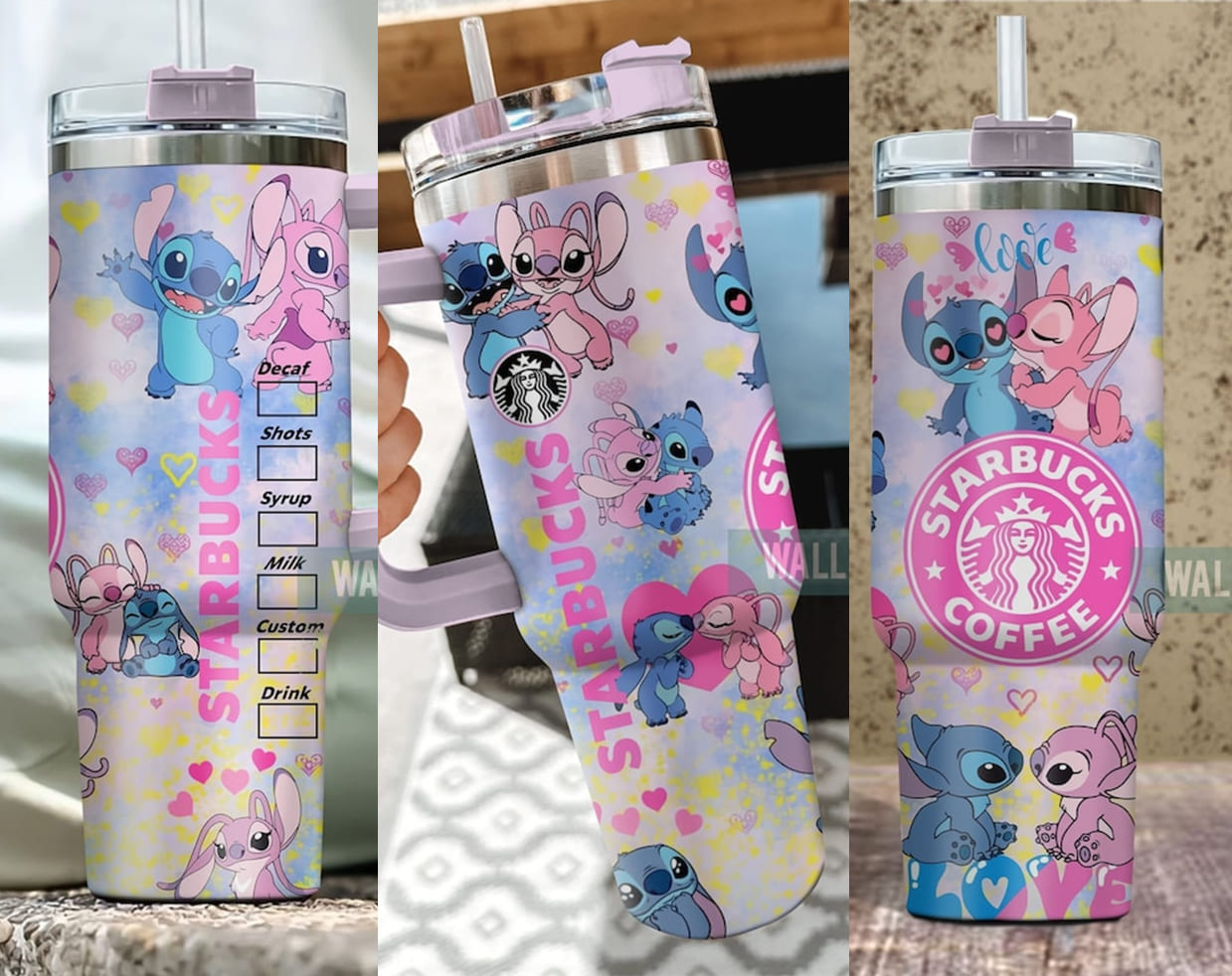 Stitch Cartoon Custom Stanley Cup 40 oz 30 oz Tumbler With HandleTVC2301831