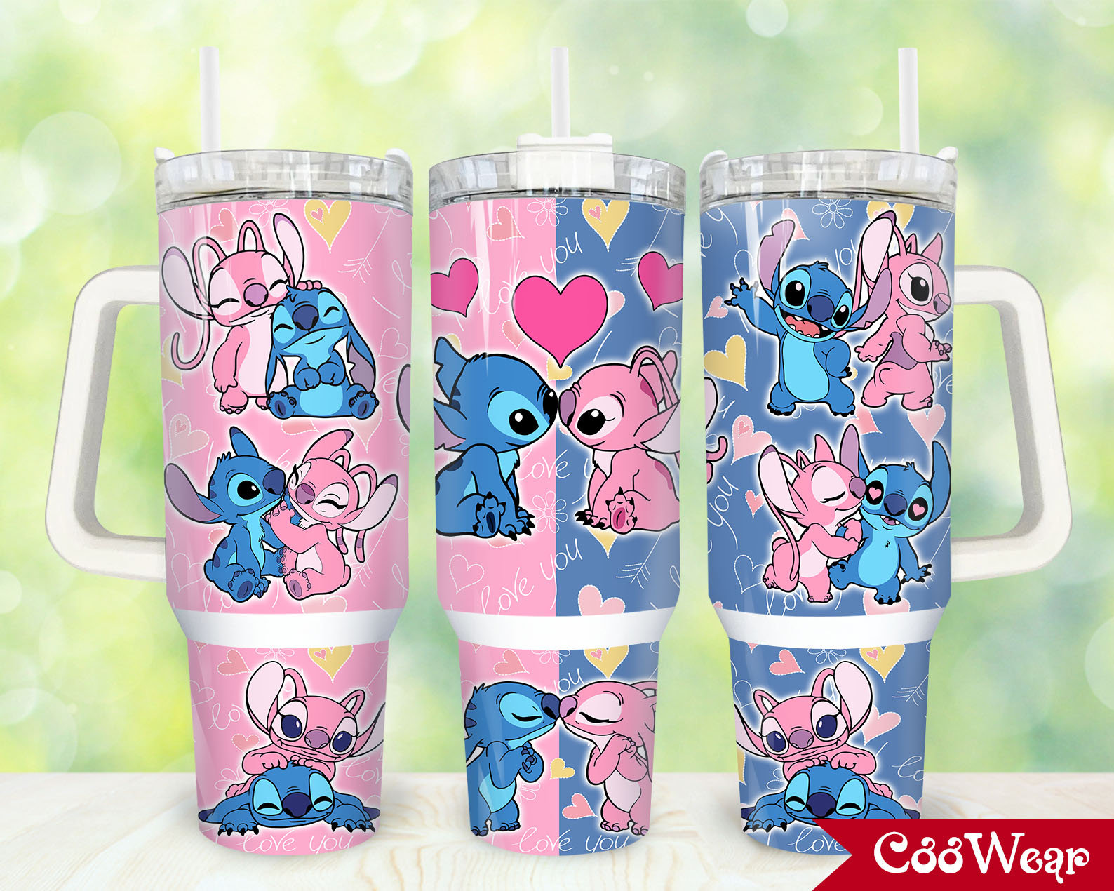 Stitch Cartoon Custom Stanley Cup 40 oz 30 oz Tumbler With HandleTVC2301857