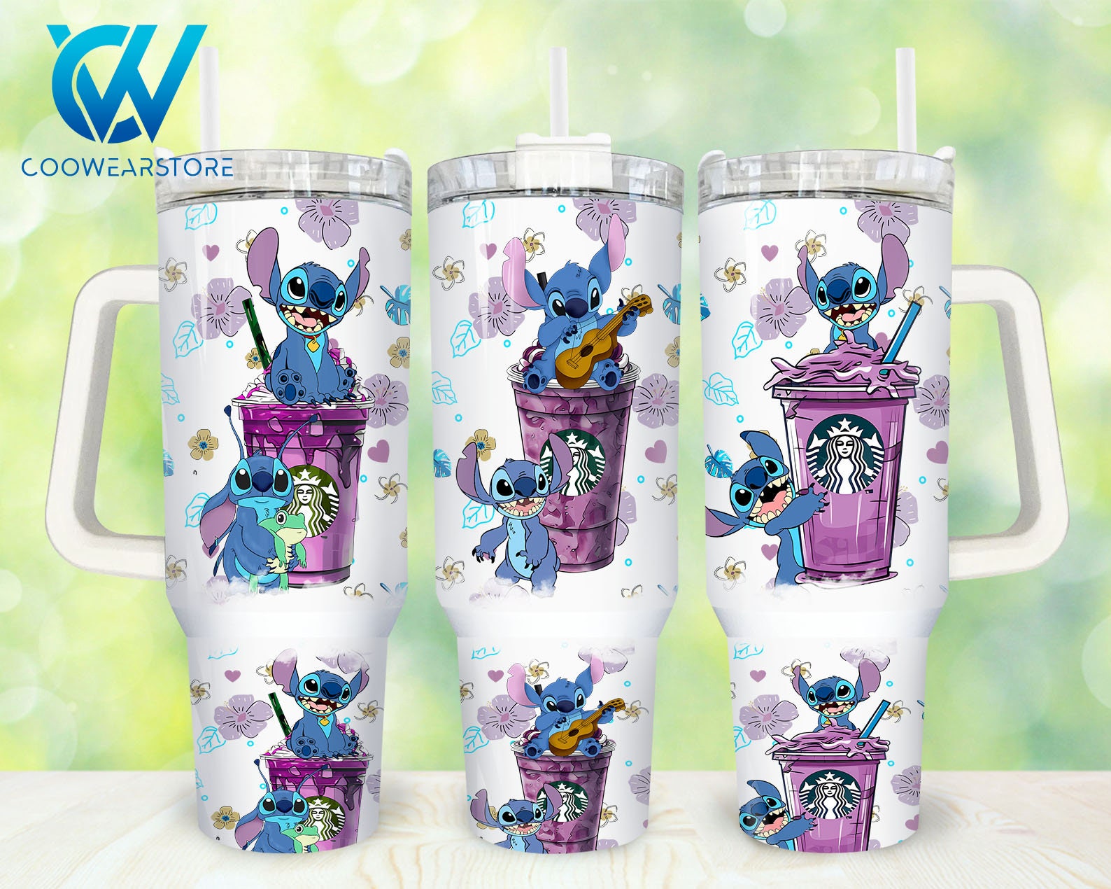 Stitch Cartoon Custom Stanley Cup 40 oz 30 oz Tumbler With HandleTVC2301859